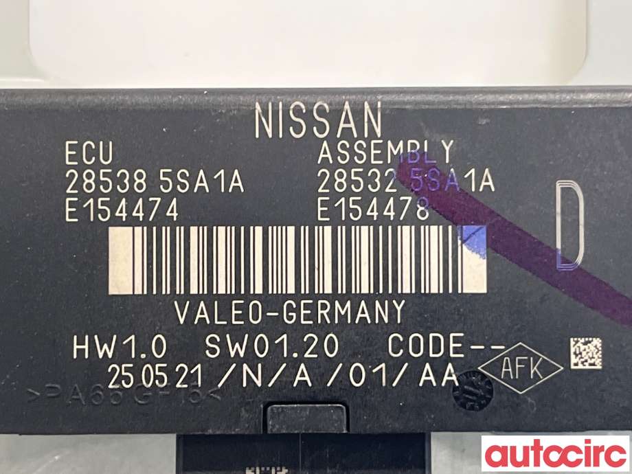 Styreenhet parkering til Nissan Leaf 2018-->> (Type II)  (NISSAN|285385SA1A)