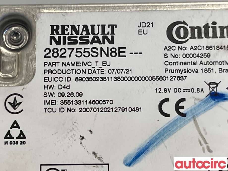Styreenhet diverse til Nissan Leaf 2018-->> (Type II)  (NISSAN|282755SN8E)