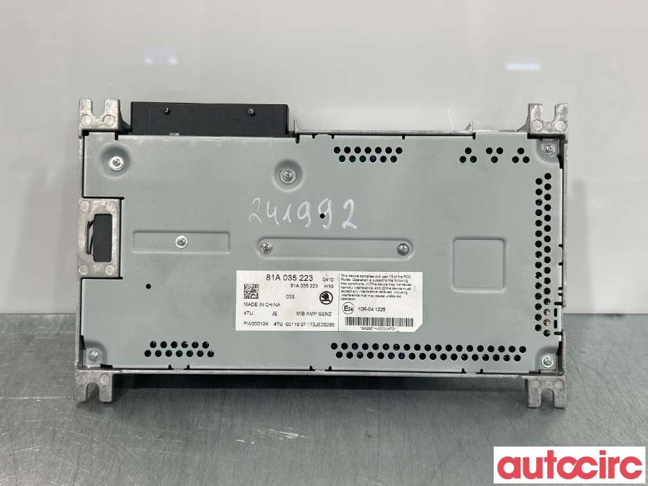 Bilstereo forsterker til Škoda Octavia 2017-2020 (Type III, Fase 2)  (SKODA|81A035223)