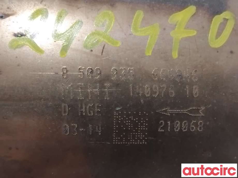 Partikkelfilter til Toyota Verso 2009-2016 (Type III)  (TOYOTA|25051YV020||8509935)
