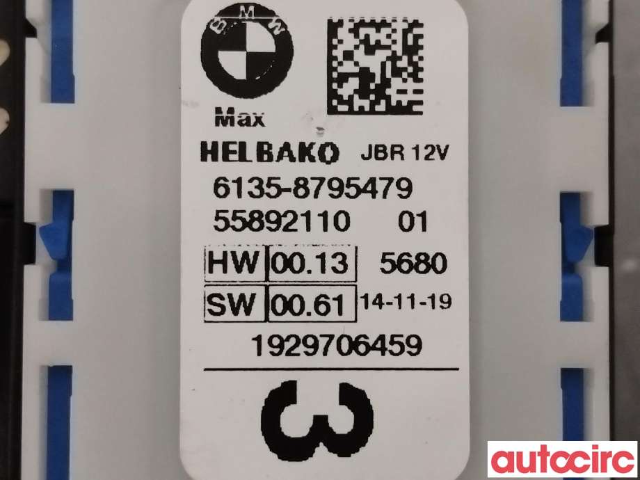 Sikringsboks til BMW 5-Serie 2017-->> (G30/G31) (G30/G31) (BMW|61358795479)