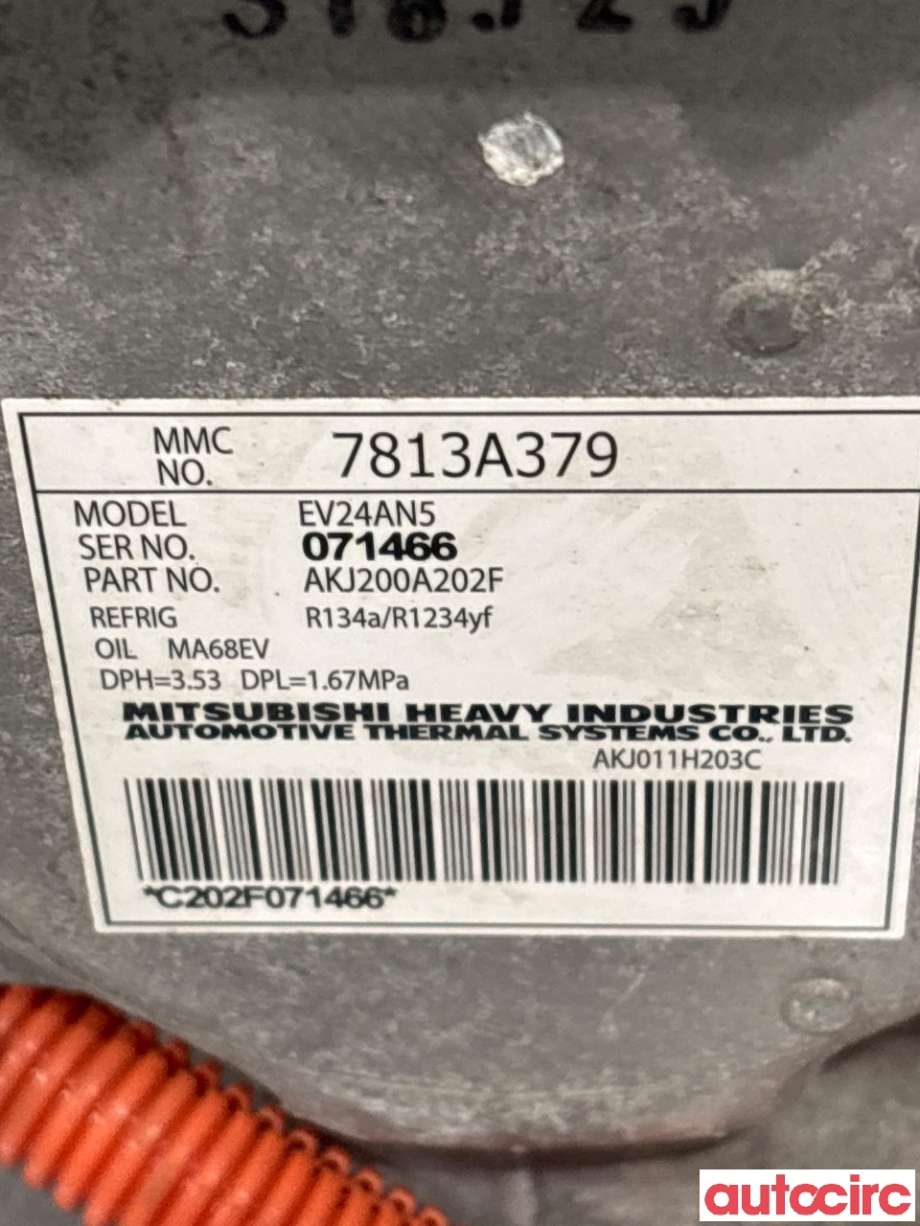 Aircondition kompressor til Mitsubishi Outlander 2015-->> (Type III, Fase 2)  (MITSUBISHI|7813A784|AKJ200A202F|7813A379)