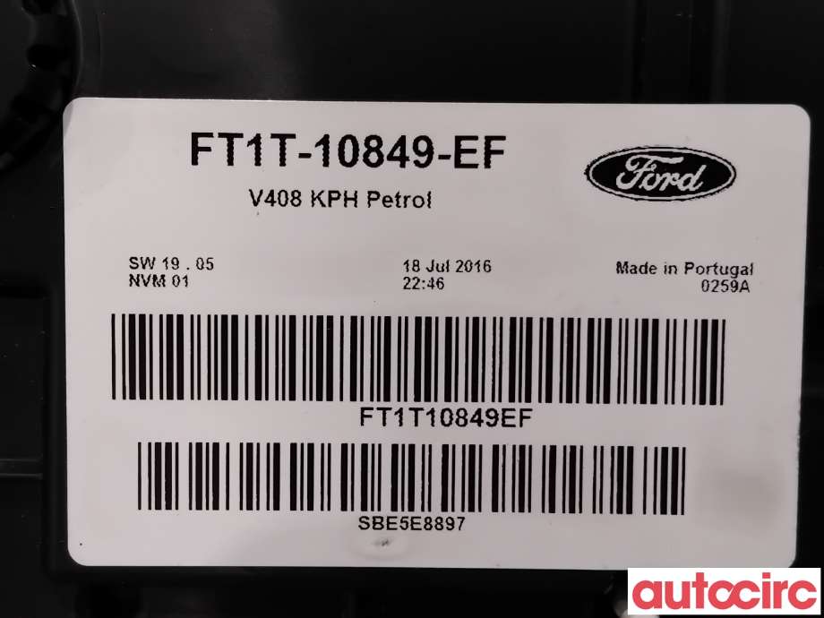 Instrumentpanel til Ford Transit Connect 2013-2018 Type II, Fase 1  (FORD|2005178||FT1T-10849-EF)