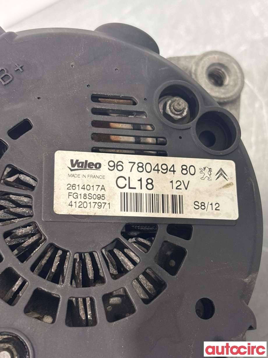 Dynamo til Peugeot 508 2011-2014 (Type I, Fase 1)  (PEUGEOT|9678049480|FG18S095)