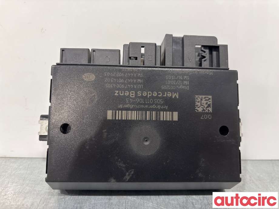 Styreenhet hengerfeste til Mercedes Vito, 2014-->> (W447) (W447) (MERCEDES|A4479004910)