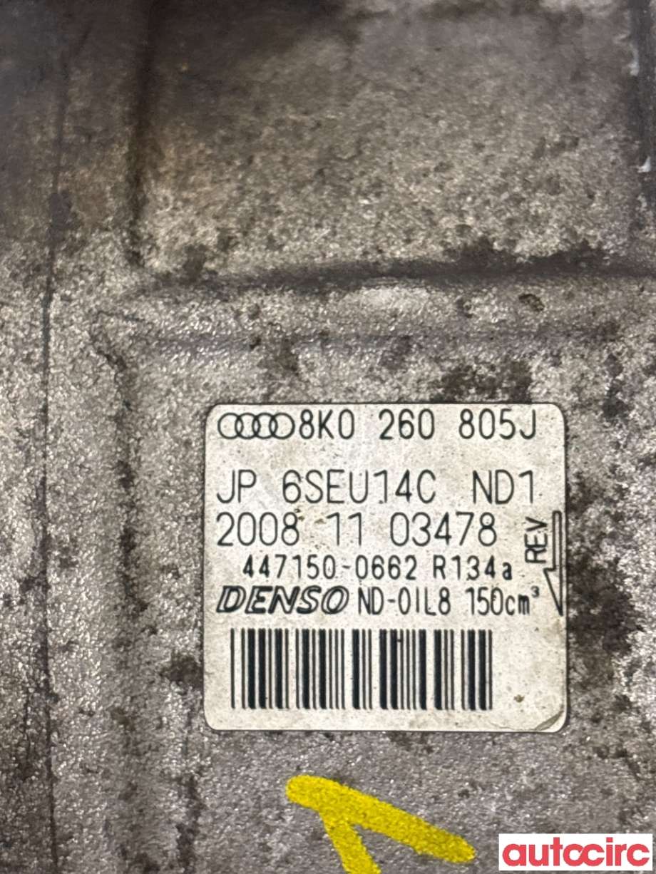Aircondition kompressor til Audi A4 2007-2014 (Type IV) (B8) (B8) (AUDI|8K0260805J|447150-0662)