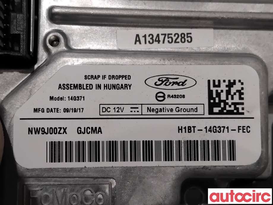 Styreenhet diverse til Ford Fiesta 2017-->> (Type VII)  (FORD|2492147||H1BT-14G371-FEC)