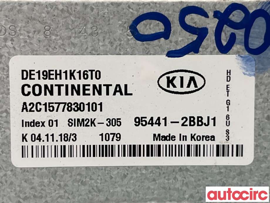 Styreenhet girkasse til Kia Niro 2016-2021  (KIA|954412BBJ1|A2C1577830101|95441-2BBJ1)