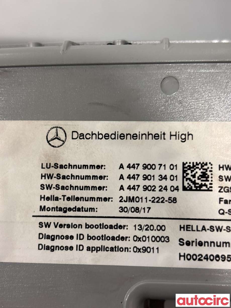 Taklyspanel til Mercedes Vito 2014-->> (W447) (W447) (MERCEDES|A4479007101|)