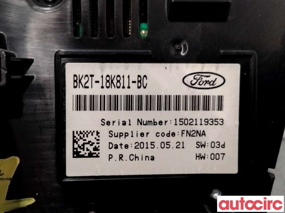 Bryter diverse til Ford Transit Custom 2013-2023 (Type I)  (FORD|2190668||BK2T-18K811-BC)
