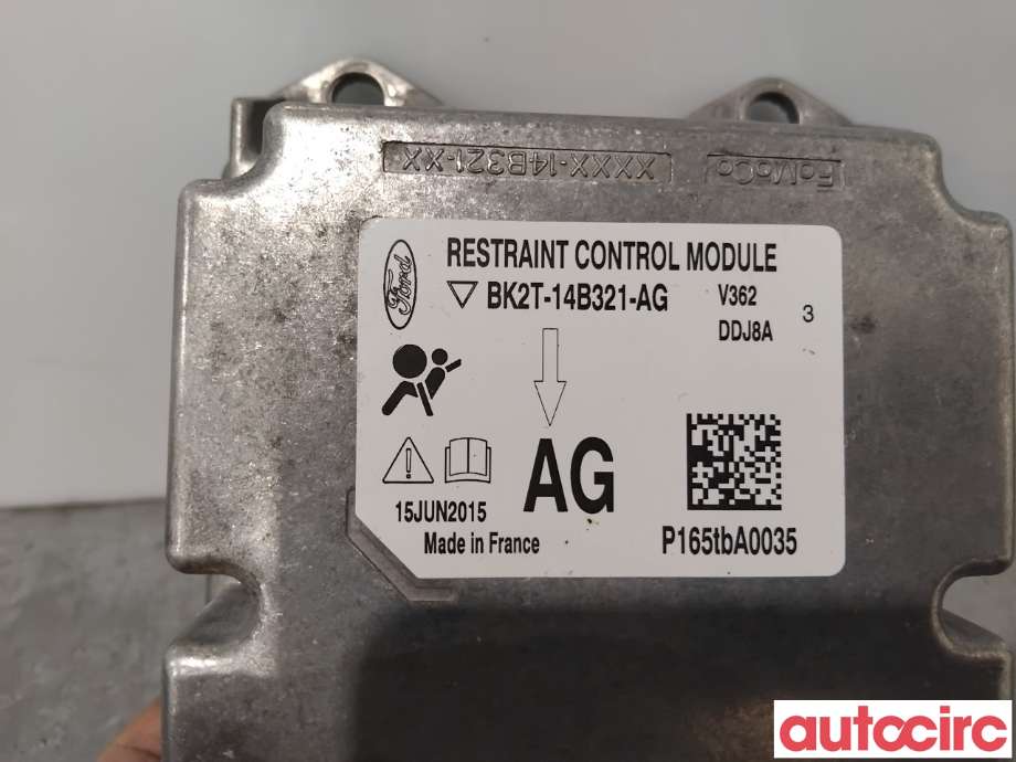 Airbag elektronikk til Ford Transit Custom 2013-2023 (Type I)  (FORD|1880952||BK2T-14B321-AG)