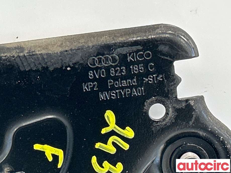 Panserlås til Audi A3 2016-2020 (Type III, Fase 2) (AUDI|8V0823185C)
