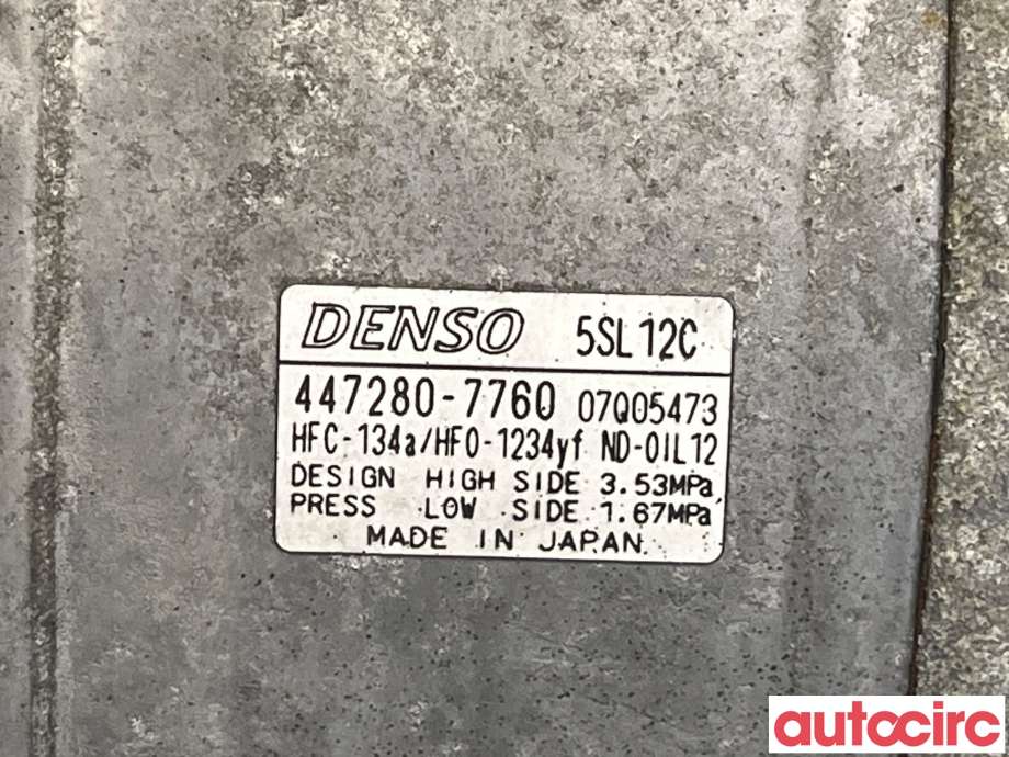 Aircondition kompressor til Suzuki SX4 S-CROSS 2013-->> (Type II) (SUZUKI|95200-62M11|447280-7760)