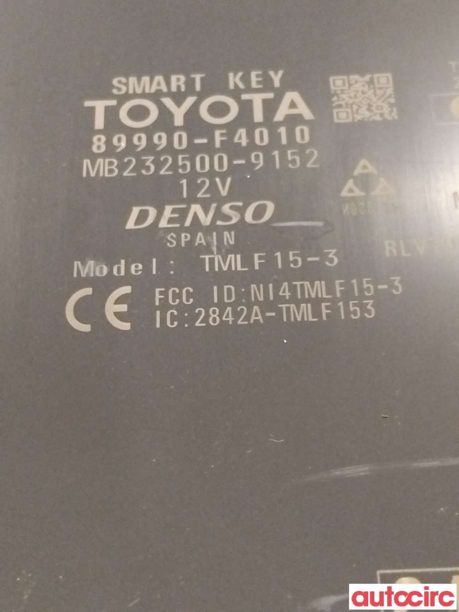 Styreenhet nøkkelfri/keyless til Toyota C-HR 2016-->> (TOYOTA|89990F4010|)