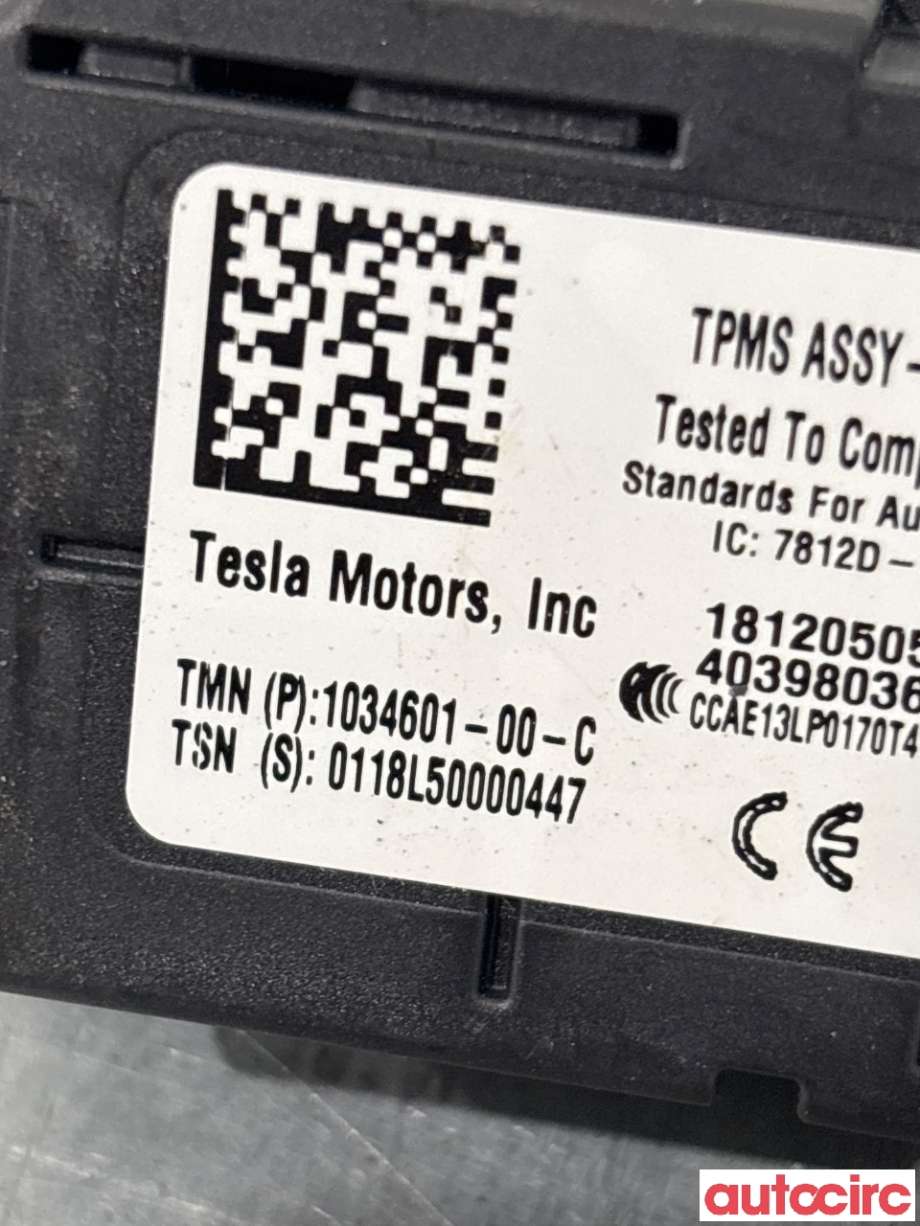 Sensor dekktrykk til Tesla Model X 2016-->>  (TESLA|1034601-00-C|A2C93336701-01|)