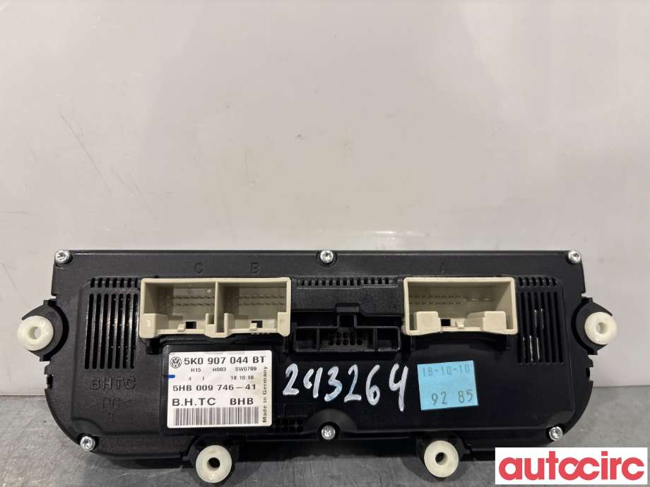 Varmeapparat betjening til VW Golf VI 2008-2012  (VOLKSWAGEN|5K0907044BT|)