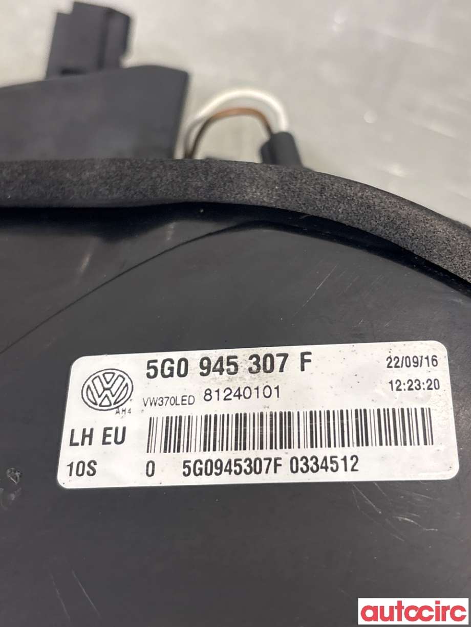 Baklykt venstre indre til VW e-Golf 2017-2020 (Fase 2)  (VOLKSWAGEN|5G0945307F|81240101)