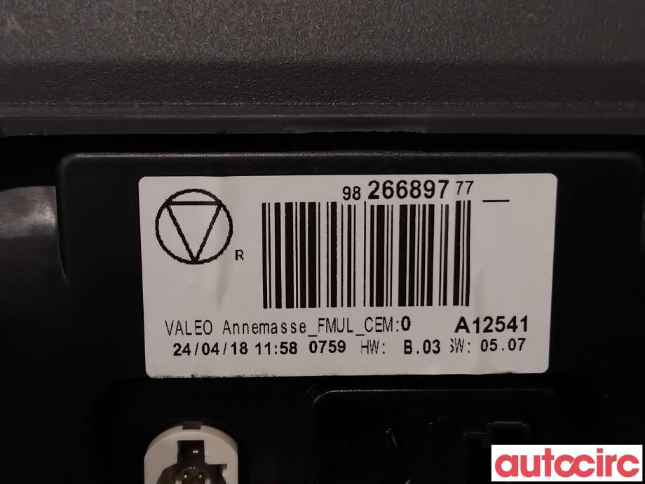 Instrument kjørecomputer til Citroën C4, Cactus 2018-2021 (Fase 2)  (CITROEN|98266897ZD||9839059280)