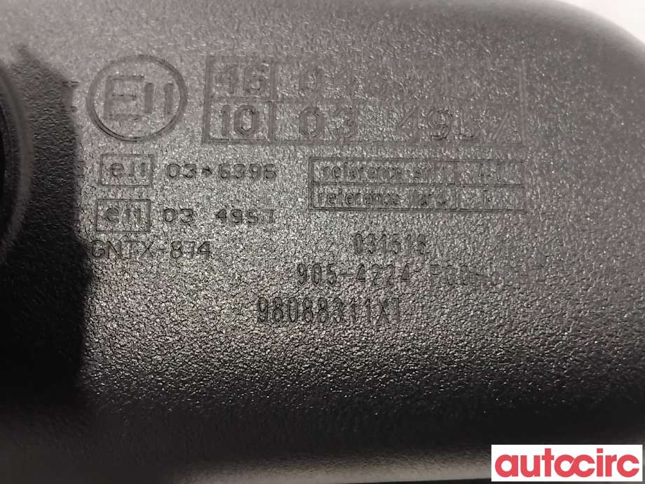 Speil innvendig til Citroën C4, Cactus 2018-2021 (Fase 2) (CITROEN|98088311XT|905-4224)