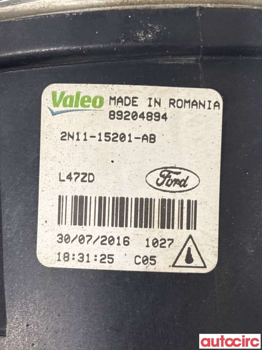 Tåkelykt høyre foran til Ford Transit Connect 2013-2018 Type II, Fase 1 (FORD|1209177||2N11-15201-AB)