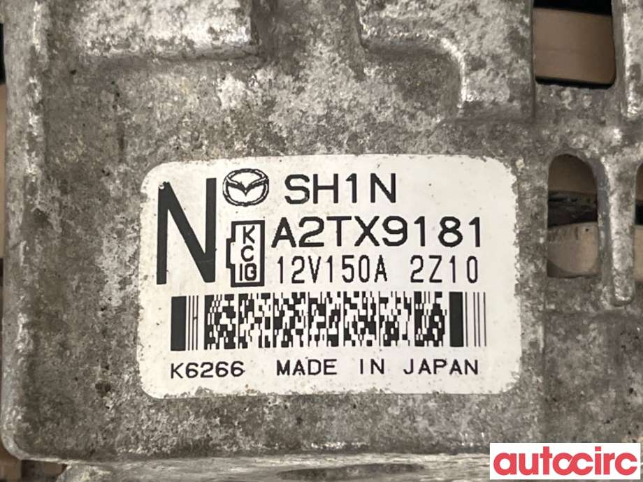 Dynamo til Mazda 6 2013-2015 (Type III, Fase 1)  (MAZDA|SH1N-18-300A|A2TX9181|SH1N)