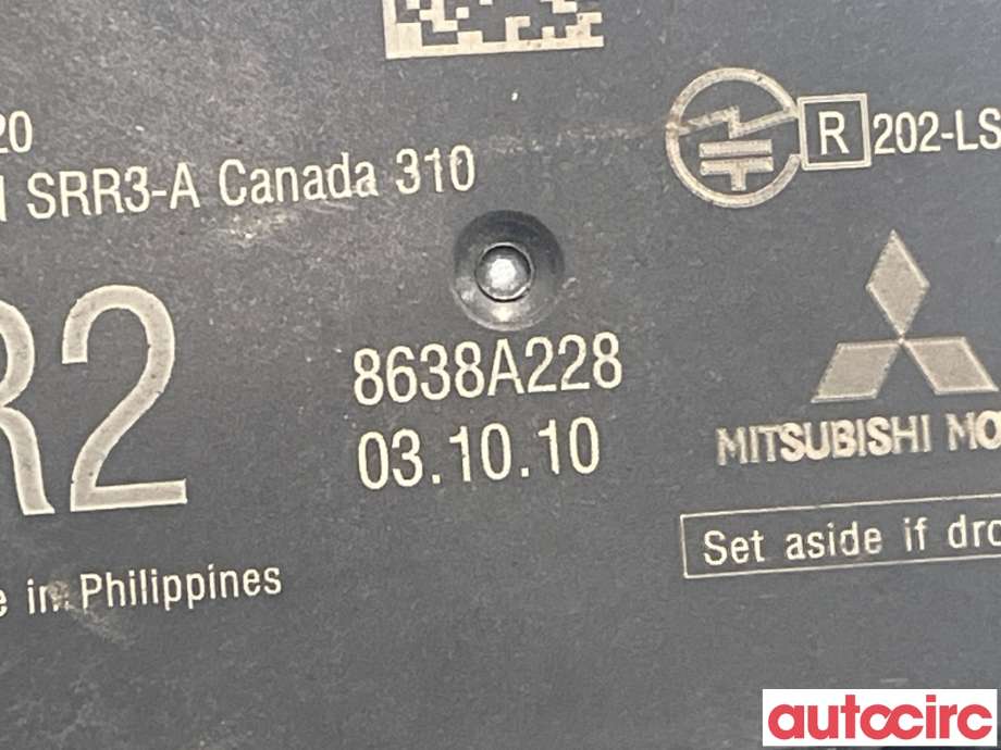 Sensor radar til Mitsubishi Outlander 2015-->> (Type III, Fase 2) (MITSUBISHI|8638A228)