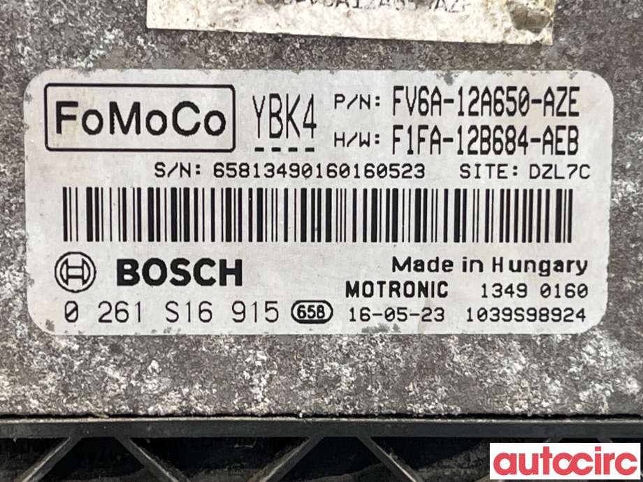 Styreenhet motor til Ford Transit Connect 2013-2018 Type II, Fase 1  (FORD|2013029)