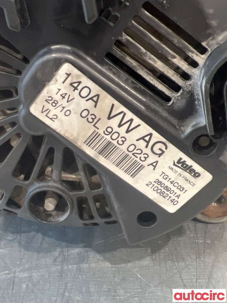 Dynamo til Audi A3 2009-2012 (Type II, Fase 2)  (AUDI|03L903023|TG14C031|03L903023A)