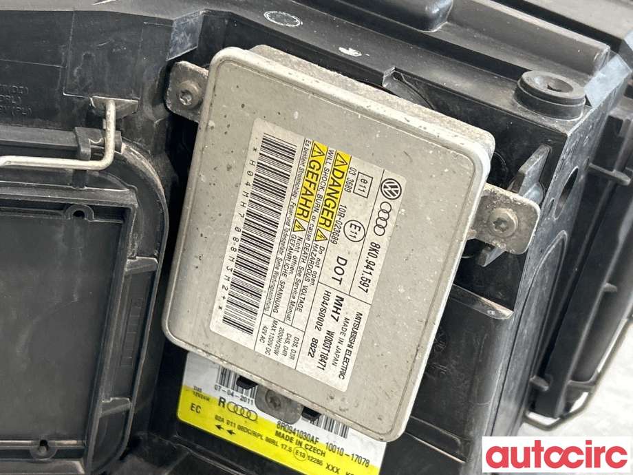 Frontlykt høyre xenon til Audi Q5 2008-2012 (Type I, Fase 1)  (AUDI|8R0998030J|8R0998030F|8R0941030AF)