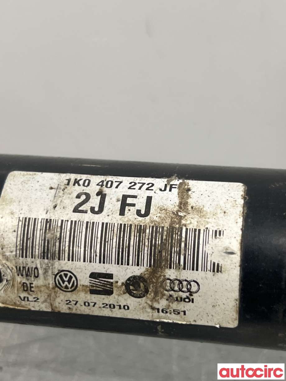 Drivaksel høyre foran til Audi A3 2009-2012 (Type II, Fase 2)  (AUDI|1K0407272CR||1K0407272JF)