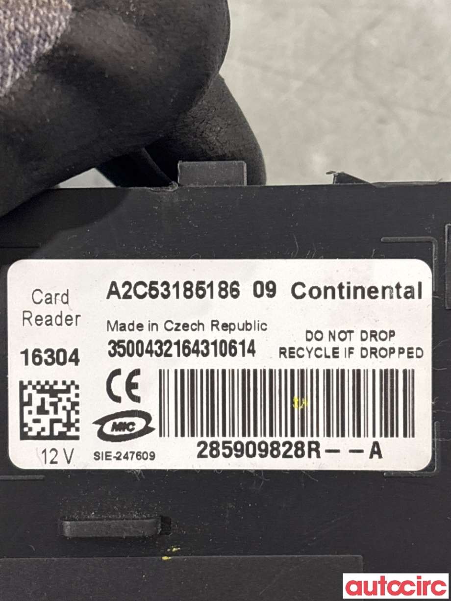 Tenningslås til Renault Zoe 2013-2019 (Fase 1) (RENAULT|285909828R|)