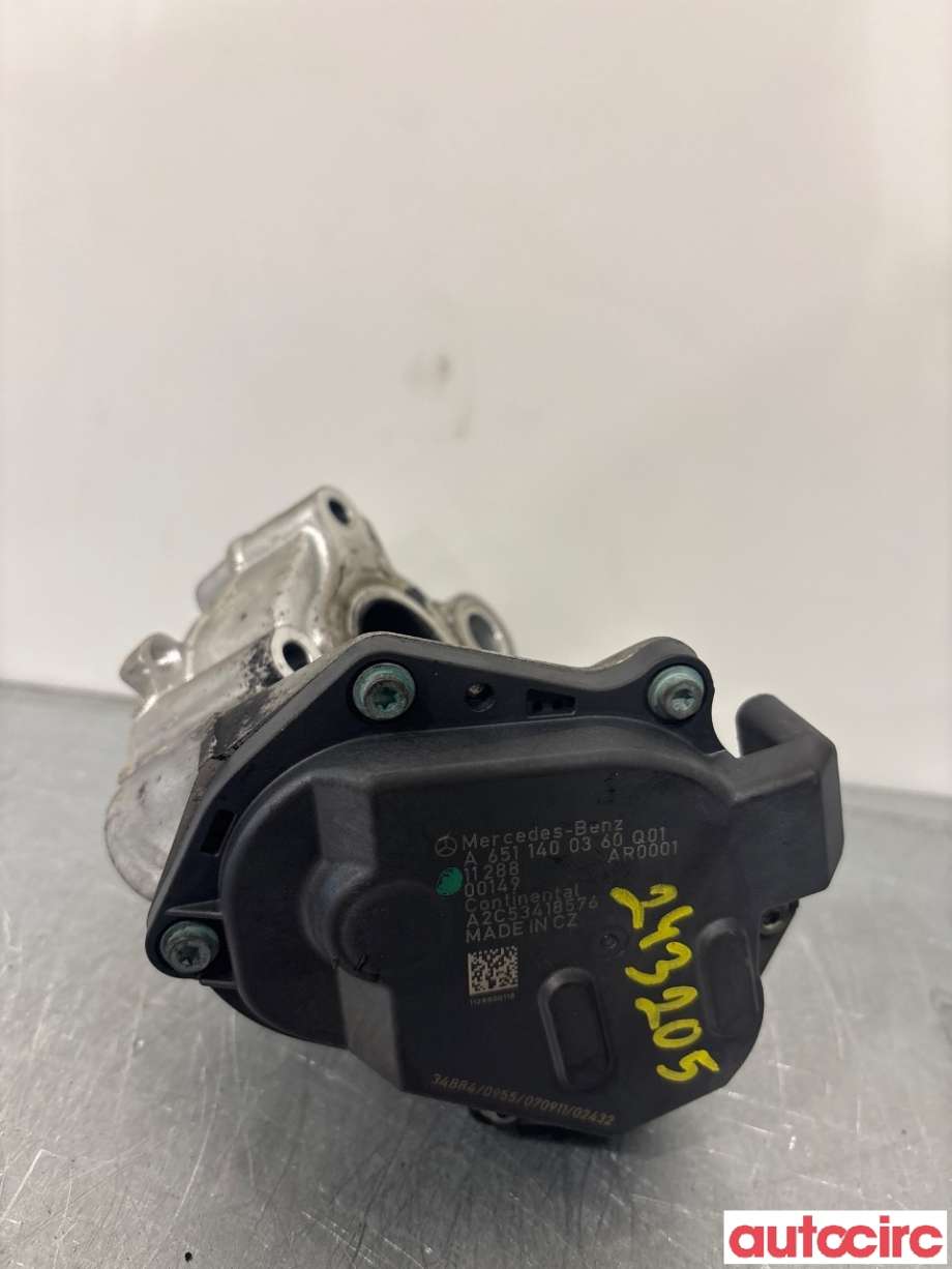 EGR-ventil til Mercedes E-Klasse 2009-2013 (Fase 1) (W212) (W212) (MERCEDES|A6511400860|A2C53418576|A6511400360)