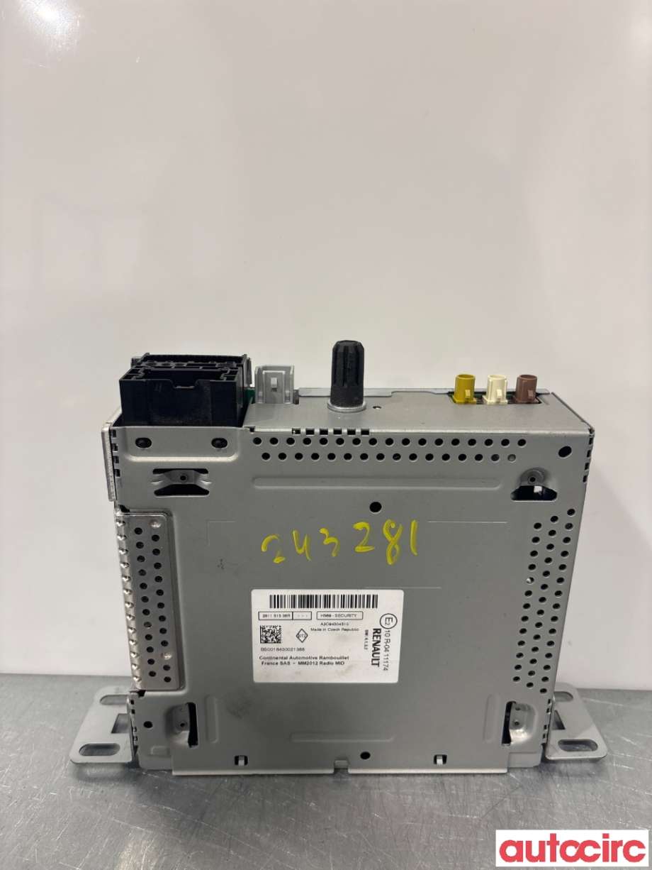 Bilstereo til Renault Zoe 2013-2019 (Fase 1) (RENAULT|281151536R|)