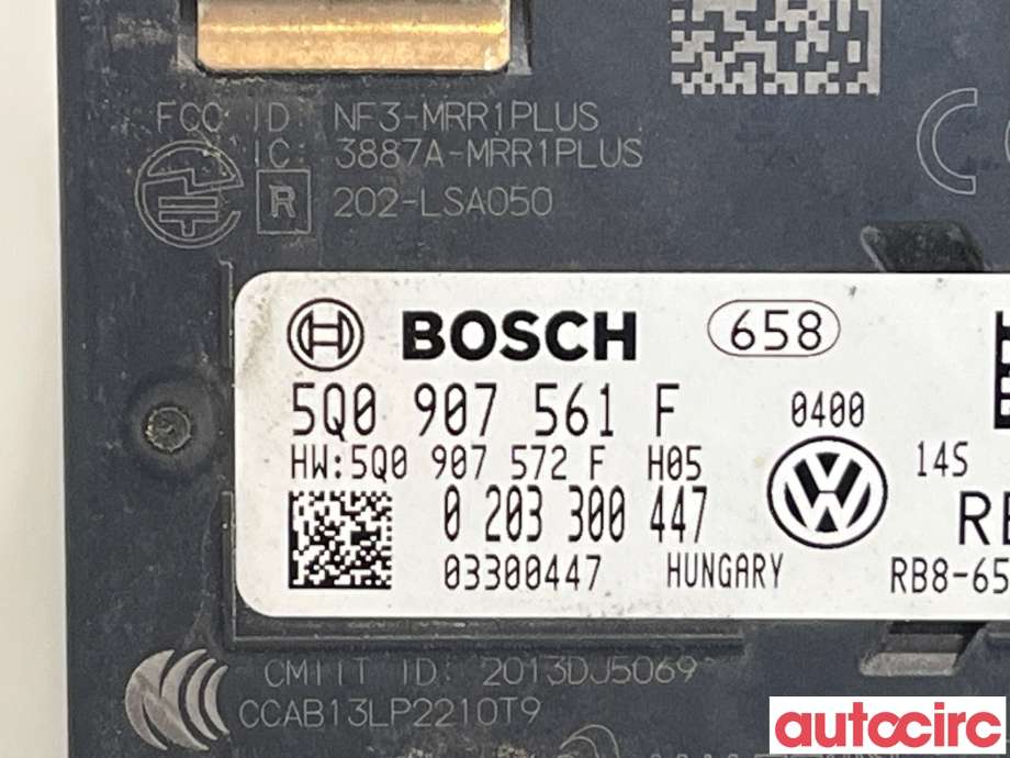 Sensor radar til VW e-Golf 2014-2017 (Fase 1)  (VOLKSWAGEN|5Q0907561F)