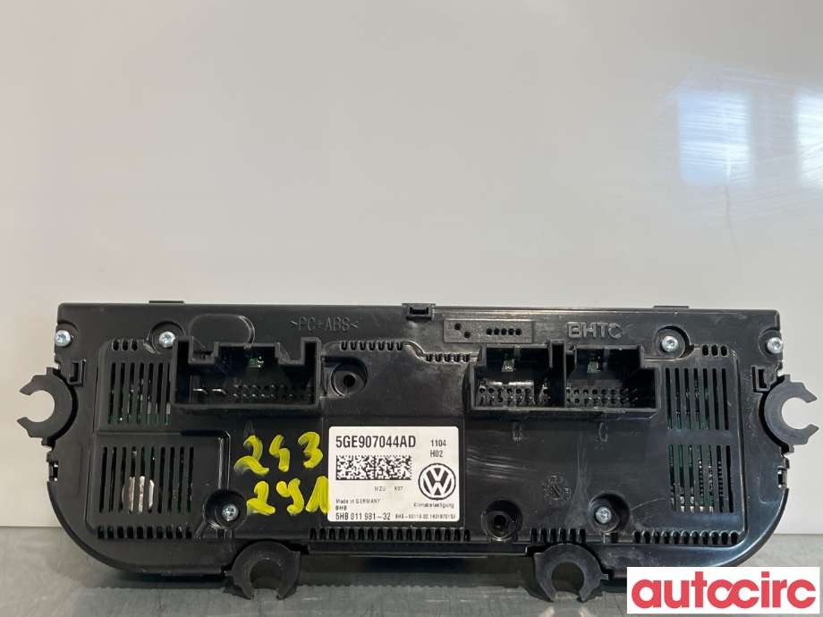 Varmeapparat betjening til VW e-Golf 2014-2017 (Fase 1)  (VOLKSWAGEN|5GE907044AD)