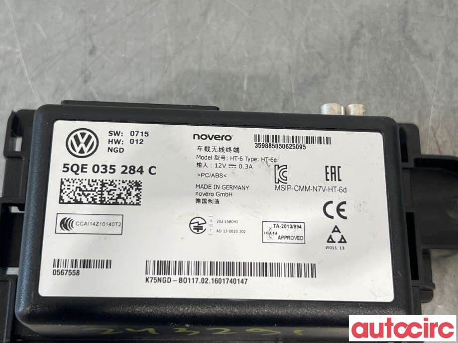Styreenhet diverse til VW e-Golf 2014-2017 (Fase 1)  (VOLKSWAGEN|5QE035284C)