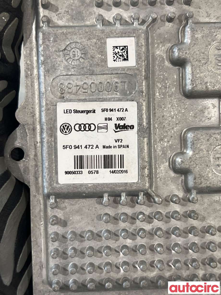 Styreenhet xenon/ballast til VW e-Golf 2014-2017 (Fase 1)  (VOLKSWAGEN|5F0941472A|90050333)