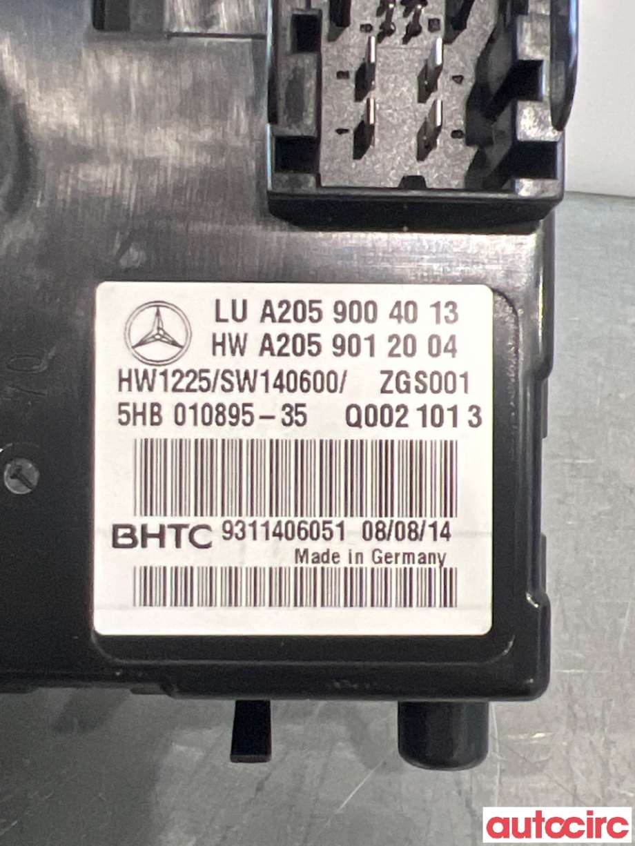 Styreenhet klima/aircondition til Mercedes C-Klasse 2014-2018 (Fase 1) (W205) (W205) (MERCEDES|A2059004013|5HB010895-35)