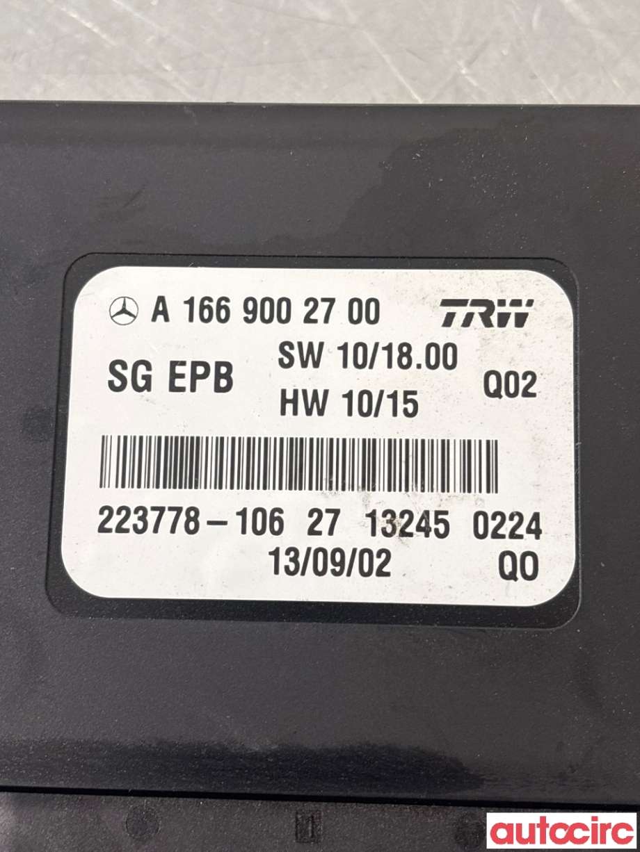 Styreenhet elektrisk parkbrems (EPB - Electric Parking Brake) til Mercedes A-Klasse 2012-2018 (W176) (W176) (MERCEDES|A1669002700|223778-106)