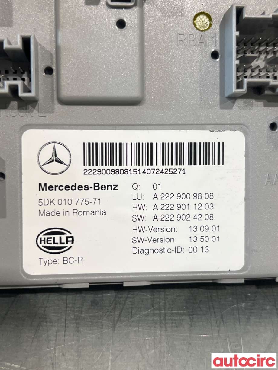 Styreenhet diverse til Mercedes C-Klasse 2014-2018 (Fase 1) (W205) (W205) (MERCEDES|A2229009808|5DK010775-71)
