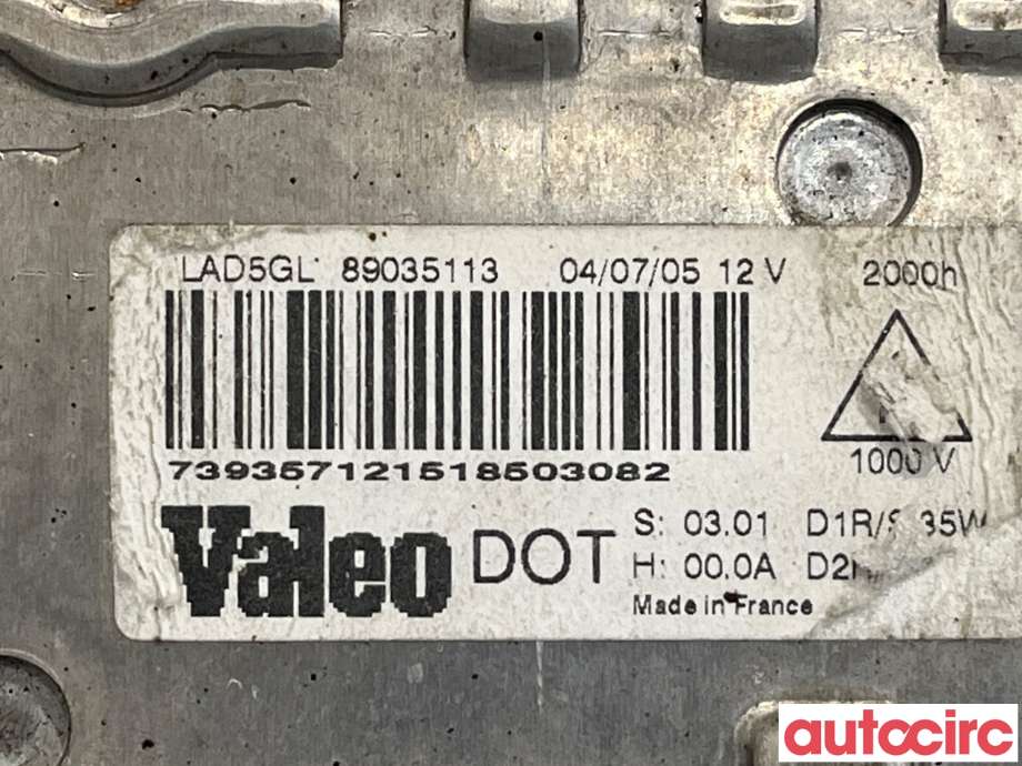 Styreenhet xenon/ballast til Volvo XC70 2001-2004 (Type I, Fase 1)  (VOLVO|30727205||89035113)