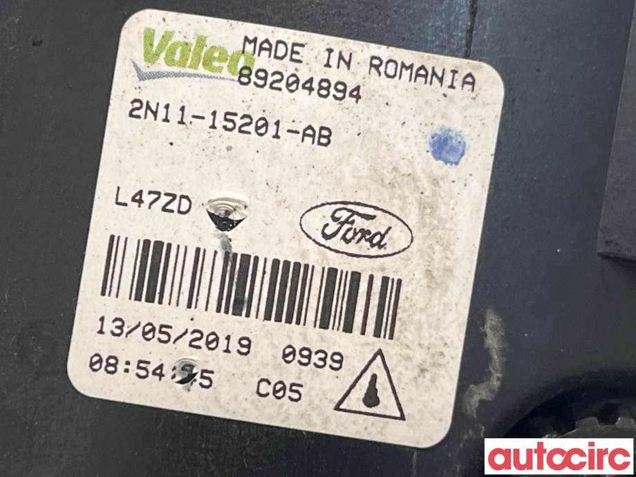 Tåkelykt venstre foran til Ford Transit Connect 2018-->> Type II, Fase 2  (FORD|1209177|2N11-15201-AB)