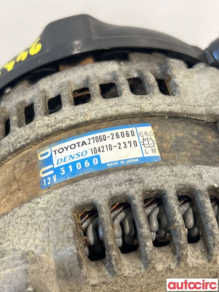 Dynamo til Toyota RAV4 2009-2013 (Type III, Fase 2)  (TOYOTA|2706026060|104210-2370|27060-26060)