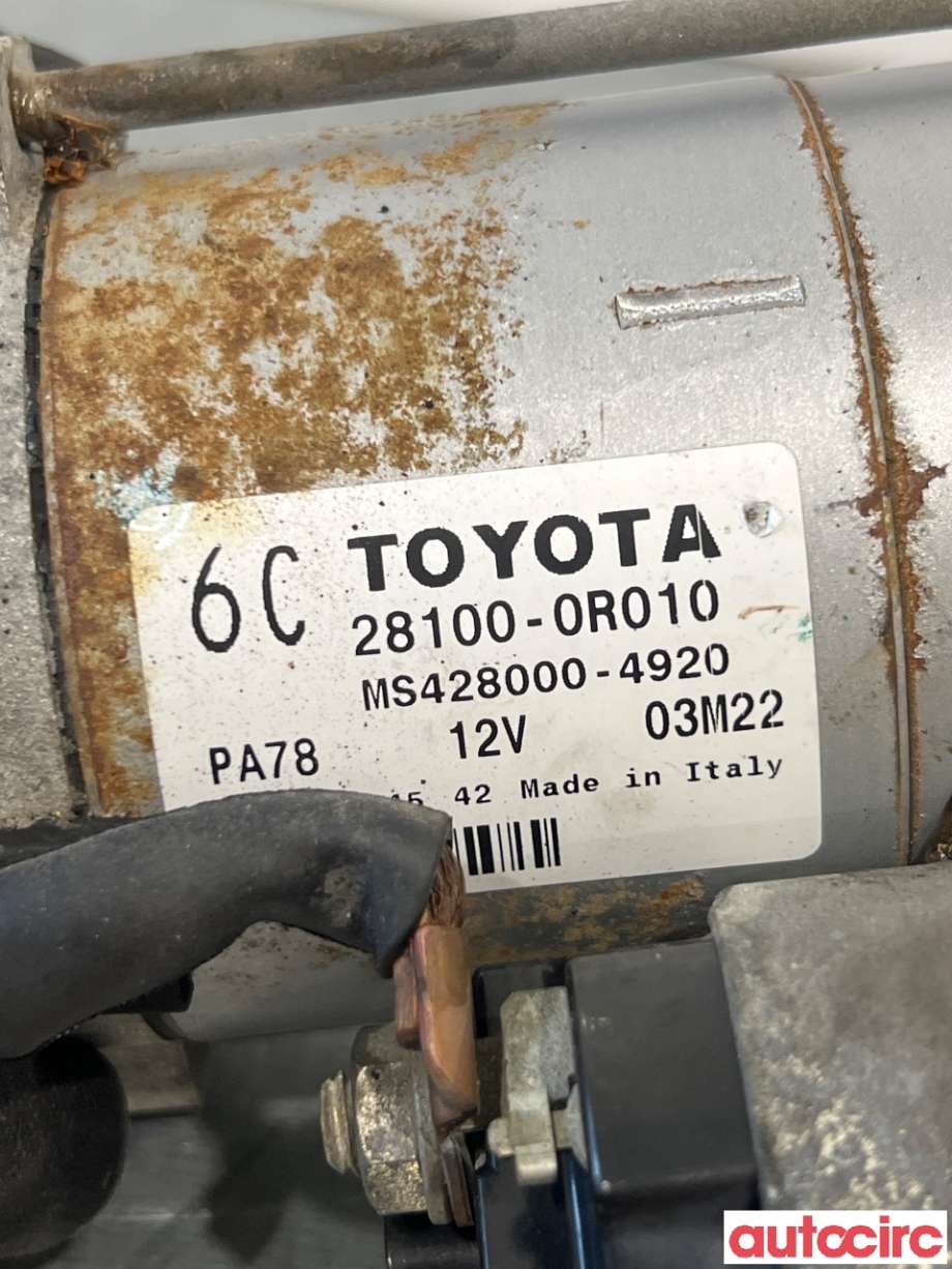 Starter diesel til Toyota RAV4 2009-2013 (Type III, Fase 2)  (TOYOTA|281000R010|MS428000-4920|28100-0R010)