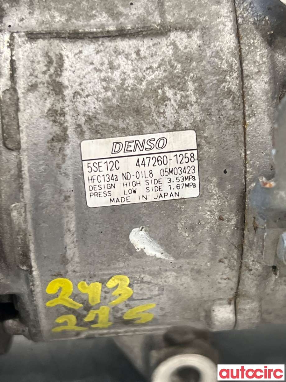 Aircondition kompressor til Toyota RAV4 2009-2013 (Type III, Fase 2)  (TOYOTA|8831042250|447260-1258|)