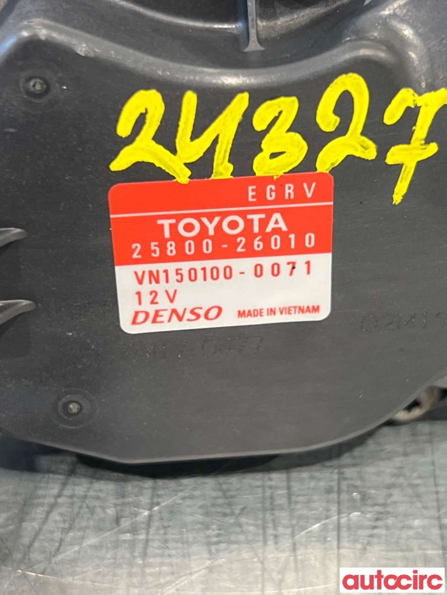 EGR-ventil til Toyota RAV4 2009-2013 (Type III, Fase 2) (TOYOTA|258000R010|VN150100-0071|25800-26010)
