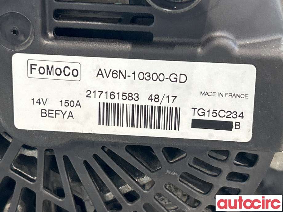 Dynamo til Ford Transit Connect 2018-->> Type II, Fase 2  (FORD|2260730|TG15C234|AV6N-10300-GD)