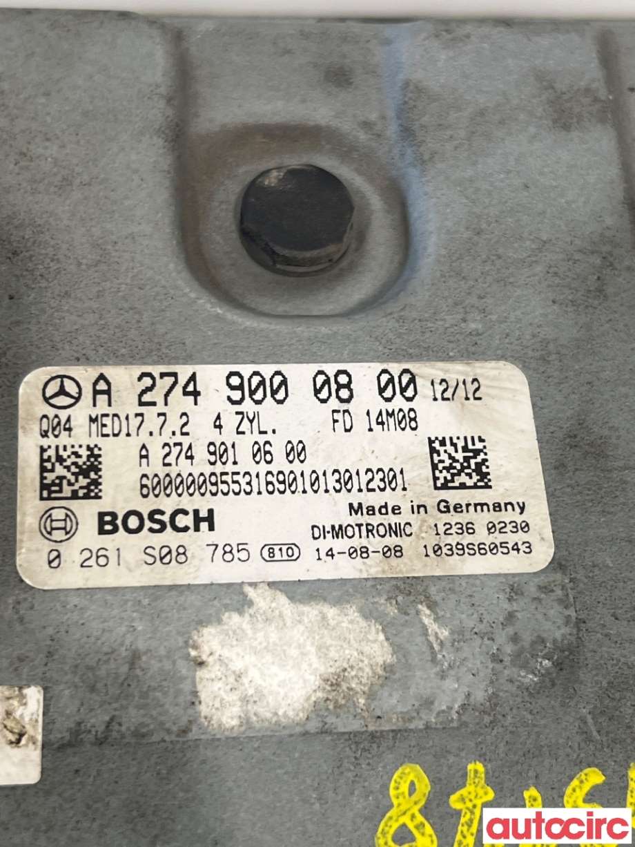 Styreenhet motor til Mercedes C-Klasse 2014-2018 (Fase 1) (W205) (W205) (MERCEDES|A2749000800|0261S08785)