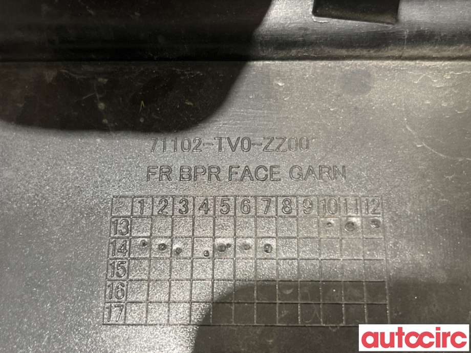 Diverse deler til Honda Civic 2012-2015 (Type IX, Fase 1)  (HONDA|71102-TV0-E00ZD||71102-TV0-ZZ00)