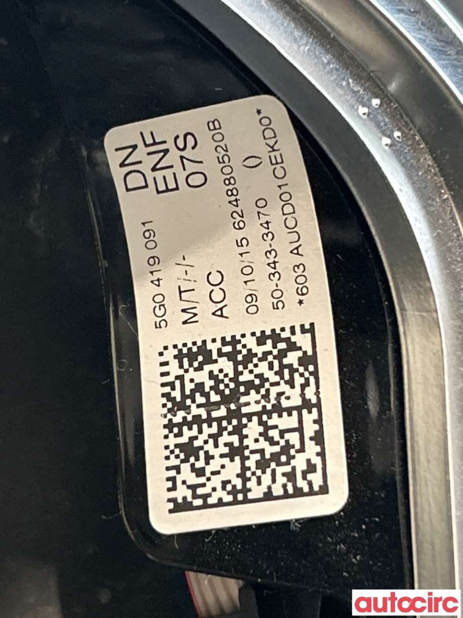 Ratt til VW Passat 2015-2019 (Fase 1) (B8) (B8) (VOLKSWAGEN|5G0419091GF|5G0419091)